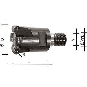 9845E - INSERTS HOLDER FOR MILLING WITH MECHANICAL FIXING - Prod. SCU